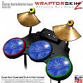 Stardust Blue Skin by WraptorSkinz� fits Guitar Hero 4 World Tour Drum Set for Nintendo Wii, XBOX 360, PS2 & PS3 (DRUMS NOT INCLUDED)