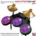 Stardust Purple Skin by WraptorSkinz� fits Guitar Hero 4 World Tour Drum Set for Nintendo Wii, XBOX 360, PS2 & PS3 (DRUMS NOT INCLUDED)