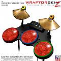 Stardust Red Skin by WraptorSkinz� fits Guitar Hero 4 World Tour Drum Set for Nintendo Wii, XBOX 360, PS2 & PS3 (DRUMS NOT INCLUDED)