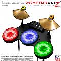 Tie Dye Colors Skin by WraptorSkinz� fits Guitar Hero 4 World Tour Drum Set for Nintendo Wii, XBOX 360, PS2 & PS3 (DRUMS NOT INCLUDED)