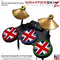 Union Jack 02 Skin by WraptorSkinz� fits Guitar Hero 4 World Tour Drum Set for Nintendo Wii, XBOX 360, PS2 & PS3 (DRUMS NOT INCLUDED)