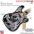 Alecias Swirl 02 WraptorSkinz � Skin fits Rock Band Stratocaster Guitar for Nintendo Wii, XBOX 360, PS2 & PS3 (GUITAR NOT INCLUDED)