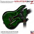 Abstract 01 Green  Skin fits Guitar Hero 5 - World Tour - Band Hero Guitar for XBOX 360 and PS3