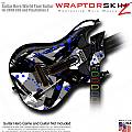Abstract 02 Blue  Skin fits Guitar Hero 5 - World Tour - Band Hero Guitar for XBOX 360 and PS3