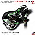 Abstract 02 Green  Skin fits Guitar Hero 5 - World Tour - Band Hero Guitar for XBOX 360 and PS3