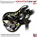 Abstract 02 Yellow  Skin fits Guitar Hero 5 - World Tour - Band Hero Guitar for XBOX 360 and PS3