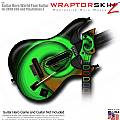 Alecias Swirl 01 Green  Skin fits Guitar Hero 5 - World Tour - Band Hero Guitar for XBOX 360 and PS3