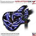 Alecias Swirl 02 Blue  Skin fits Guitar Hero 5 - World Tour - Band Hero Guitar for XBOX 360 and PS3