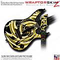 Alecias Swirl 02 Yellow  Skin fits Guitar Hero 5 - World Tour - Band Hero Guitar for XBOX 360 and PS3