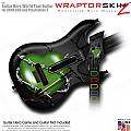 Barbwire Heart Green  Skin fits Guitar Hero 5 - World Tour - Band Hero Guitar for XBOX 360 and PS3