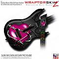 Barbwire Heart Hot Pink  Skin fits Guitar Hero 5 - World Tour - Band Hero Guitar for XBOX 360 and PS3
