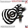 Bullseye Black and White  Skin fits Guitar Hero 5 - World Tour - Band Hero Guitar for XBOX 360 and PS3