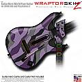 Camouflage Purple  Skin fits Guitar Hero 5 - World Tour - Band Hero Guitar for XBOX 360 and PS3