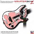 Chrome Drip on Pink  Skin fits Guitar Hero 5 - World Tour - Band Hero Guitar for XBOX 360 and PS3