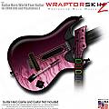 Fire Pink  Skin fits Guitar Hero 5 - World Tour - Band Hero Guitar for XBOX 360 and PS3