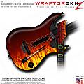 Fire  Skin fits Guitar Hero 5 - World Tour - Band Hero Guitar for XBOX 360 and PS3