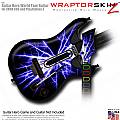 Lightning Blue  Skin fits Guitar Hero 5 - World Tour - Band Hero Guitar for XBOX 360 and PS3