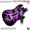 Lightning Purple  Skin fits Guitar Hero 5 - World Tour - Band Hero Guitar for XBOX 360 and PS3