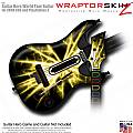Lightning Yellow  Skin fits Guitar Hero 5 - World Tour - Band Hero Guitar for XBOX 360 and PS3