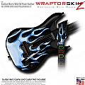 Metal Flames Blue  Skin fits Guitar Hero 5 - World Tour - Band Hero Guitar for XBOX 360 and PS3
