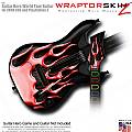 Metal Flames Red  Skin fits Guitar Hero 5 - World Tour - Band Hero Guitar for XBOX 360 and PS3