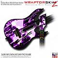 Radioactive Purple  Skin fits Guitar Hero 5 - World Tour - Band Hero Guitar for XBOX 360 and PS3