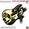 Radioactive Yellow  Skin fits Guitar Hero 5 - World Tour - Band Hero Guitar for XBOX 360 and PS3