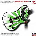 Rising Sun Green  Skin fits Guitar Hero 5 - World Tour - Band Hero Guitar for XBOX 360 and PS3