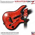 Stardust Red  Skin fits Guitar Hero 5 - World Tour - Band Hero Guitar for XBOX 360 and PS3