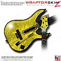 Stardust Yellow  Skin fits Guitar Hero 5 - World Tour - Band Hero Guitar for XBOX 360 and PS3