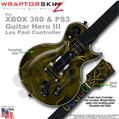 Abstract 01 Yellow WraptorSkinz � Skin fits XBOX 360 & PS3 Guitar Hero III Les Paul Controller (GUITAR NOT INCLUDED)
