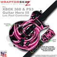Alecias Swirl 02 Hot Pink WraptorSkinz � Skin fits XBOX 360 & PS3 Guitar Hero III Les Paul Controller (GUITAR NOT INCLUDED)