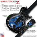 Barbwire Heart Blue WraptorSkinz � Skin fits XBOX 360 & PS3 Guitar Hero III Les Paul Controller (GUITAR NOT INCLUDED)