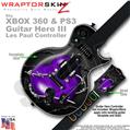 Barbwire Heart Purple WraptorSkinz � Skin fits XBOX 360 & PS3 Guitar Hero III Les Paul Controller (GUITAR NOT INCLUDED)