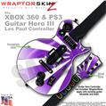 Rising Sun Purple WraptorSkinz � Skin fits XBOX 360 & PS3 Guitar Hero III Les Paul Controller (GUITAR NOT INCLUDED)
