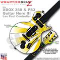 Rising Sun Yellow WraptorSkinz � Skin fits XBOX 360 & PS3 Guitar Hero III Les Paul Controller (GUITAR NOT INCLUDED)
