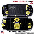 Puppy Dog on Black WraptorSkinz � Decal Style Skin fits Sony PSP Slim (PSP 2000)
