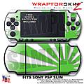 Rising Sun Green WraptorSkinz � Decal Style Skin fits Sony PSP Slim (PSP 2000)