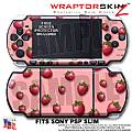 Strawberries on Pink WraptorSkinz � Decal Style Skin fits Sony PSP Slim (PSP 2000)