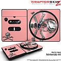 DJ Hero Skin Chrome Skulls on Pink fits Nintendo Wii DJ Heros