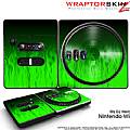 DJ Hero Skin Fire Green fits Nintendo Wii DJ Heros