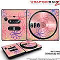 DJ Hero Skin Kearas Flowers on Pink fits Nintendo Wii DJ Heros