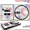 DJ Hero Skin Kearas Flowers on White fits Nintendo Wii DJ Heros