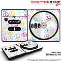 DJ Hero Skin Kearas Peace Signs on White fits Nintendo Wii DJ Heros