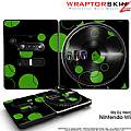 DJ Hero Skin Lots Of Dots Green on Black fits Nintendo Wii DJ Heros