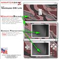 Nintendo DS Lite Skin Camouflage Pink WraptorSkinz Skin Kit by TuneTattooz
