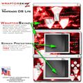 Nintendo DS Lite Skin Radioactive Red WraptorSkinz Skin Kit by TuneTattooz