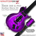 Colorburst Purple WraptorSkinz � Skin fits XBOX 360 & PS3 Guitar Hero III Les Paul Controller (GUITAR NOT INCLUDED)