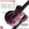 Fire Pink WraptorSkinz � Skin fits XBOX 360 & PS3 Guitar Hero III Les Paul Controller (GUITAR NOT INCLUDED)