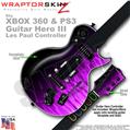 Fire Purple WraptorSkinz � Skin fits XBOX 360 & PS3 Guitar Hero III Les Paul Controller (GUITAR NOT INCLUDED)